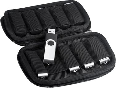 Органайзер для USB-накопичувачів JBOS: кейс на 20 відсіків для USB-флешок, USB-стиків, флеш-пам'яті