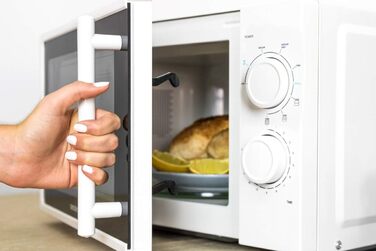 Мікрохвильова піч Cecotec Pro Clean 3110 з кварцовим грилем 800 Вт, об'єм 20 л, біла