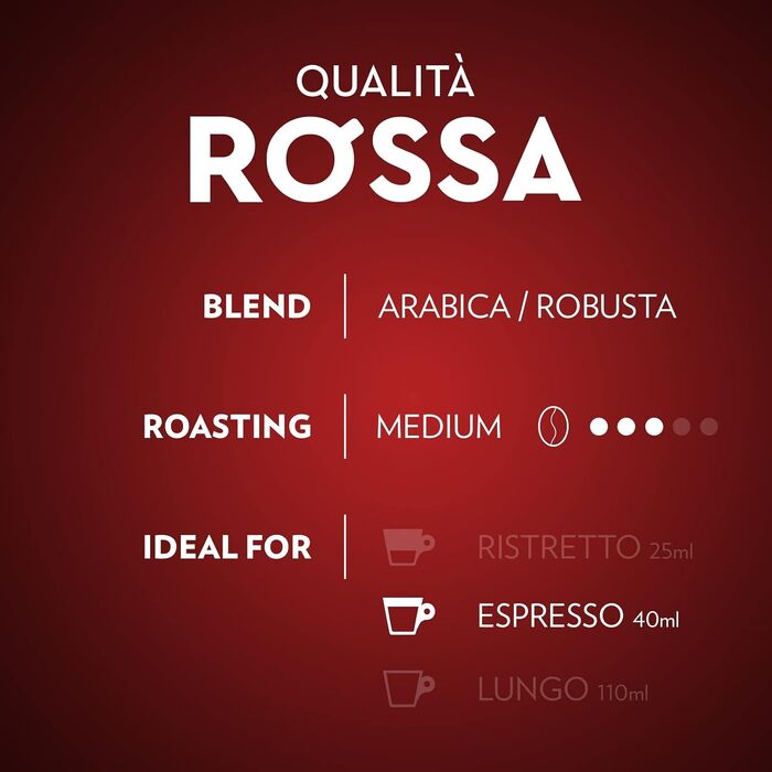 Кава Lavazza Qualità Rossa вTалієвий еспресо, сумісні з Nespresso Original, 10 алюминієвих капсул (набір 3 упаковки)