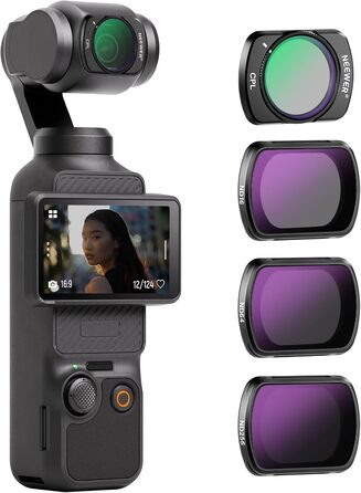 Набір фільтрів NEEWER ND/CPL для DJI Osmo Pocket 3: 4 шт. (ND16, ND64, ND256, поляризаційний)