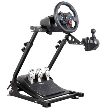 Регульована підставка для керма Dshot Racing - сумісна з Logitech G25, G27, G29, G920, PS4, Xbox, Fanatec, Thrustmaster для симуляторів перегонів