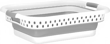Складаний кошик для білизни König Design 41 л, універсальний, багатофункціональний контейнер для прання, пластиковий, для дому