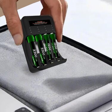 Зарядний пристрій для акумуляторів AA/AAA 8 слотів - універсальний, інтелектуальний зарядний пристрій для NI-MH/NI-CD акумуляторів