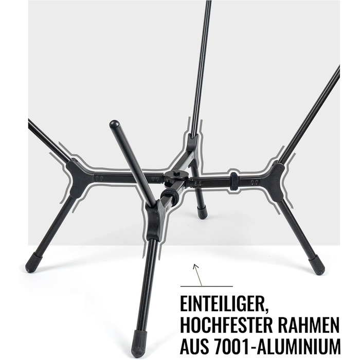 Кемпінговий стілець OneTigris OASISFLEX складний високий, вантажопідйомність 150 кг, чорний. Стілець для риболовлі, походу, відпочинку на природі з бічними кишенями