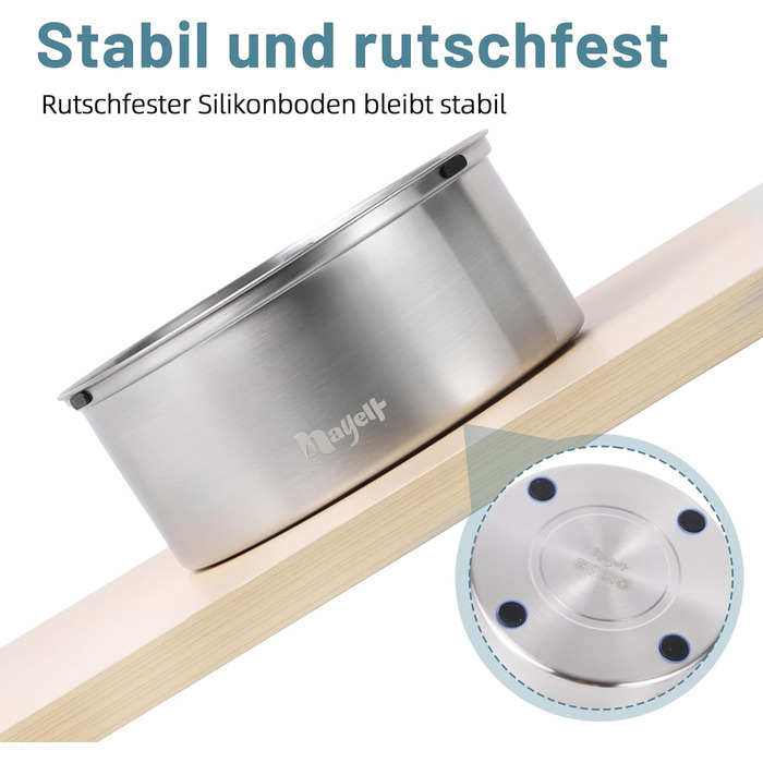 Нержавійна миска для води для собак без облизування, 1л, анти-облизування, неслизька, з захистом від протікання, для маленьких та середніх собак