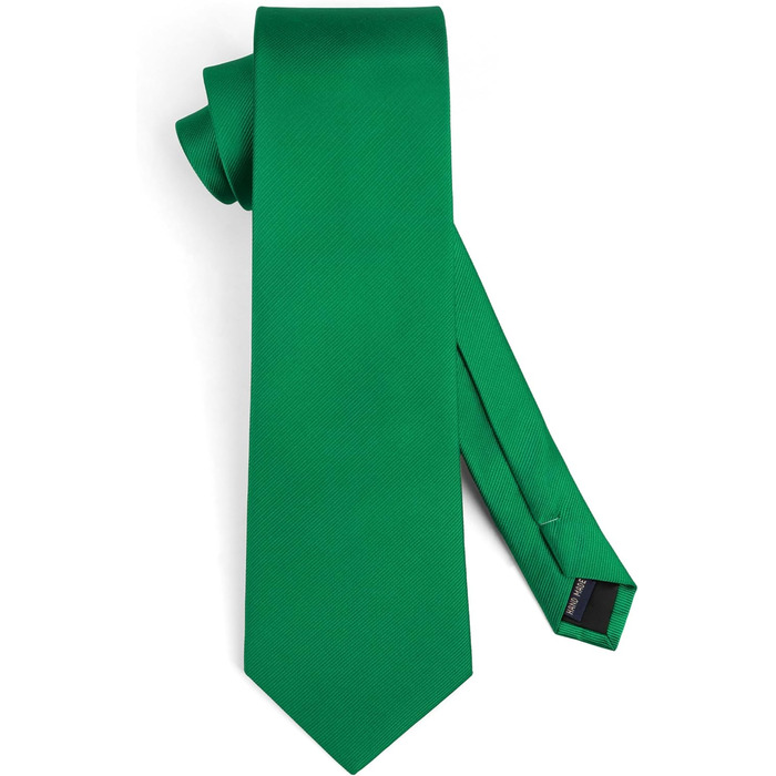 Краватка та нагрудний платок Enlision Solide - однотонні, різні кольори (D2 Зелений 3)