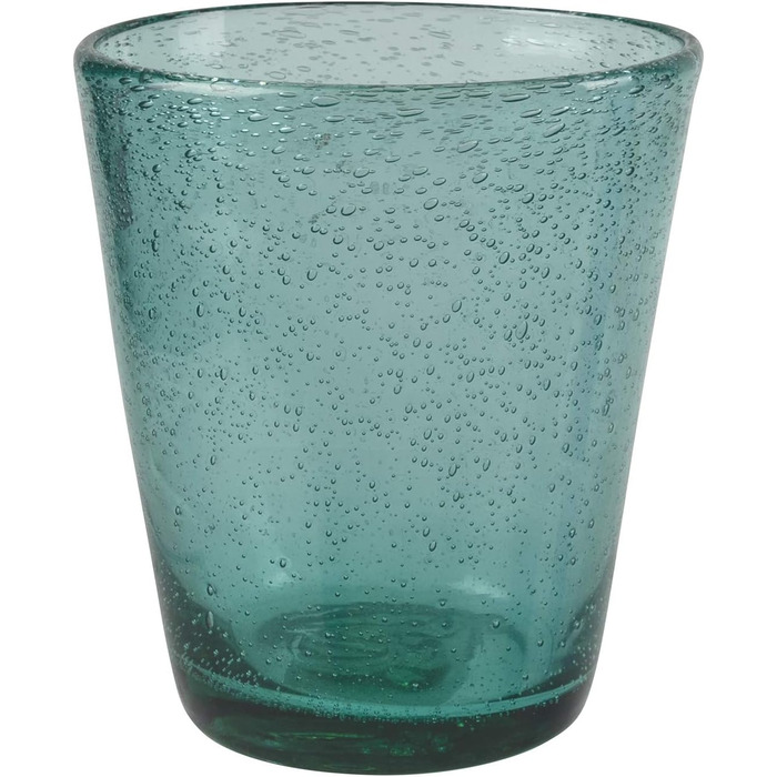 Villa d'Este Home Tivoli Cancun/Marea Set of 6 Water Glasses, 330 ml, made of hand-blown glass, with shades of blue