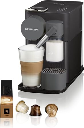 Кавомашина капсульна Nespresso De'Longhi EN510.B Lattissima One Shadow Black, чорна