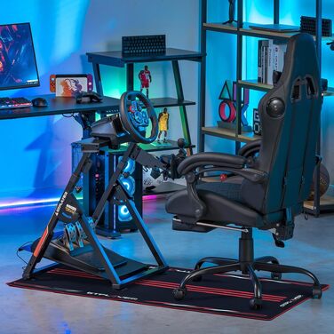 Ігровий стійка-держак для керма GTPLAYER Racing Wheel Stand з кріпленням для КПП V1 V2, регульований нахил, для PS4, Xbox, PC (червоний)
