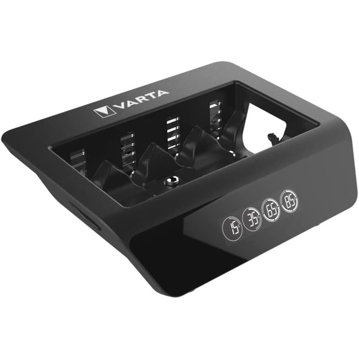 Зарядний пристрій VARTA для акумуляторів AA/AAA, до 8 шт, LCD, універсальний, без акумуляторів