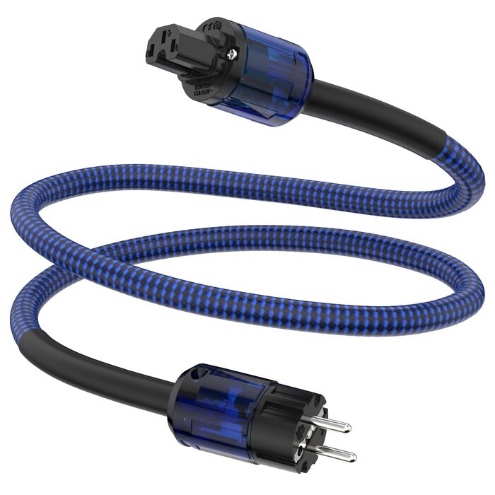 Hi-Fi мережевий кабель Tertullus High End C15 для аудіосистем, штекер Schuko — C15, 1м (P037)