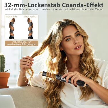 RUIZHI Airstyler 5 в 1: Фен-щітка для волосся з 5 насадками, 110000 обертів/хв, 3 температурні режими, для об'єму, локонів та випрямлення волосся