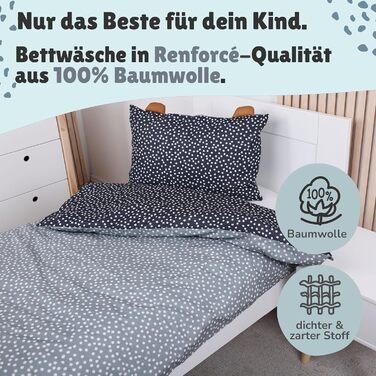 Дитяча постільна білизна (комплект 2 шт.) з 100% бавовни Oeko-Tex: ковдра 100x135 см та подушка 40x60 см, на блискавці, дихаюча, регулює температуру, з тваринами (Гіпопотам)