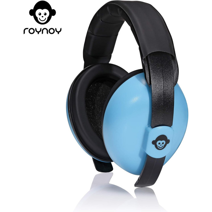 Навушники для захисту вух для малюків від 3 місяців | Шумоізоляційні навушники для дітей | Синій колір з чохлом для зберігання