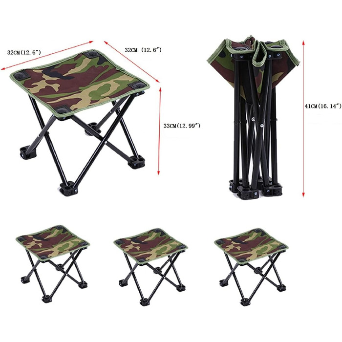 Крісло для кемпінгу та риболовлі, складне, переносне, велике (Tarnung L)