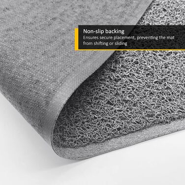 Килимок Nicoman Star з зірковим візерунком (для внутрішнього та зовнішнього використання), сірий, 60x40 см