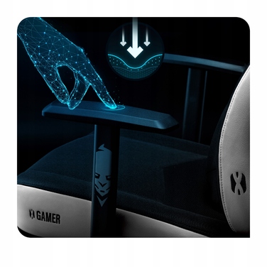 Ігрове крісло Diablo Chairs X-Gamer 2.0, тканина, чорне