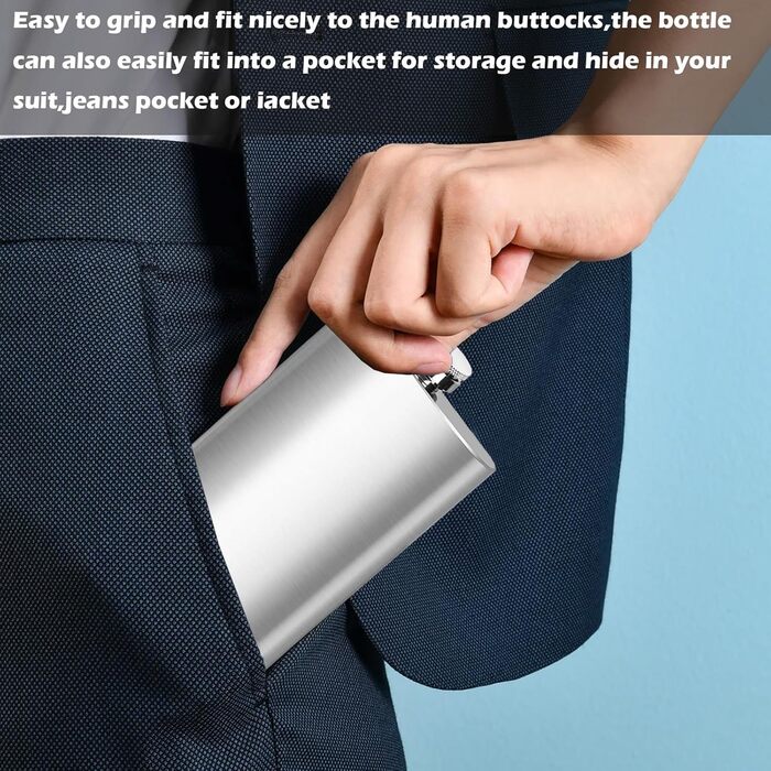 Набір фляг з нержавіючої сталі, рожевий, 8oz/240мл: фляга + 2 стаканчика, для подорожей, вечірок, подарунків