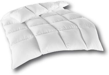Bestlivings Down Feather Comforter Duvet Quilted Comforter (1400g) - Winter Comforter Down Comforter - ÖKO TEX 135x200 cm Quilted Duvet Feather/Down - 135x200 cm