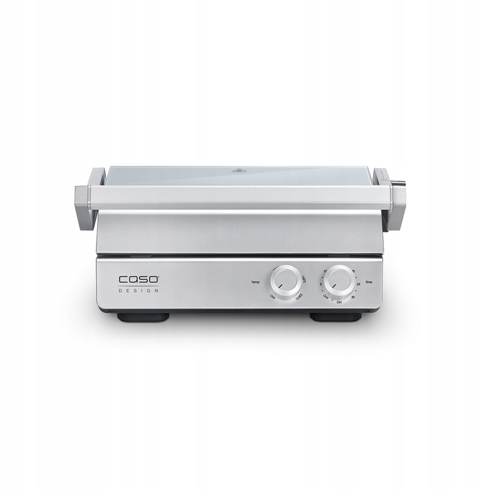 Електричний контактний гриль Caso SteakChef, сріблястий/сірий, 2000 Вт, Німеччина