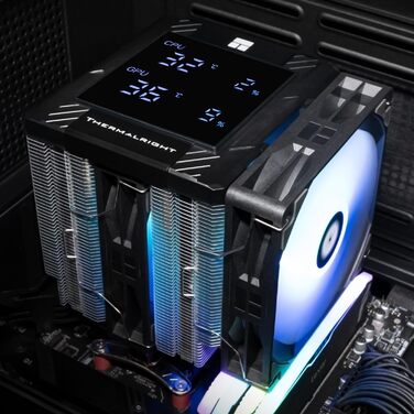Thermalright Peerless Assassin 120 Digital ARGB: Кулер для CPU з RGB підсвічуванням, 6 heatpipes, AM4/AM5, Intel LGA1700/1851/1150/1151/1200