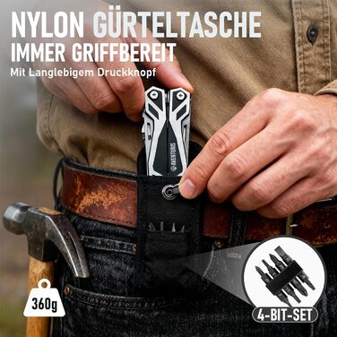 Мультитул Aventus® T12 Basic Standard: 21 функція, сталь, мультиінструмент для чоловіків