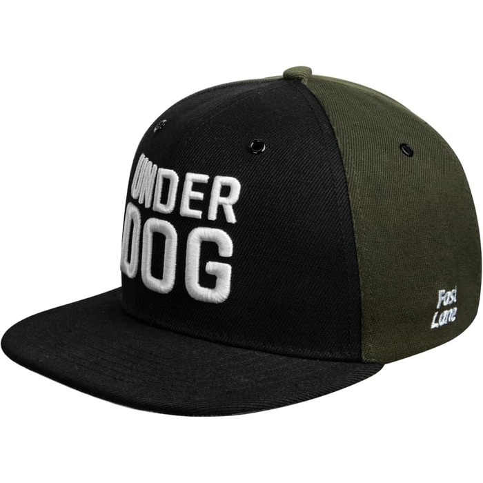 Кепка Nebelkind Snapback Unisex, чорний з оливковим, регульована, трендова streetwear, якісна бейсболка з прямим козирком