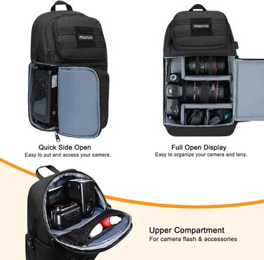 Сумка для камери MOSISO: тактична через плече для DSLR/SLR/беззеркальних камер з тримачем для штатива та знімними модулями (сумісна з Canon, Nikon, Sony, Fuji)