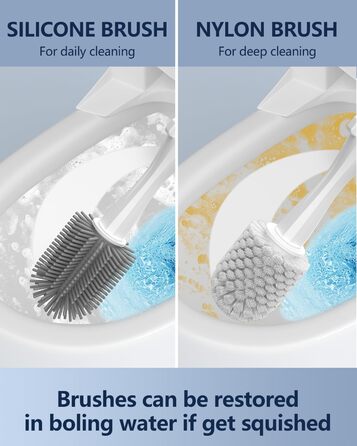 Electric Toilet Brush and Holder, Leebein Electric Toilet Bowl Scrubber Kit with 8 Replaceable Brush Heads, Disposable Toilet Brush with 6 Cleaning Refills, 2 Grout Brushes (Replacement Brush 26)