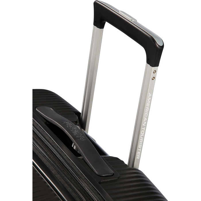 Чемодан American Tourister Soundbox Spinner L EXP 77 см, 97/110 л, чорний (Bass Black)