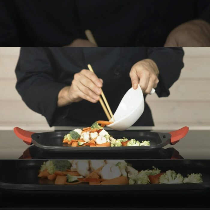 CASTEY IP45 Grill Pans, Aluminium, 45 cm, Black