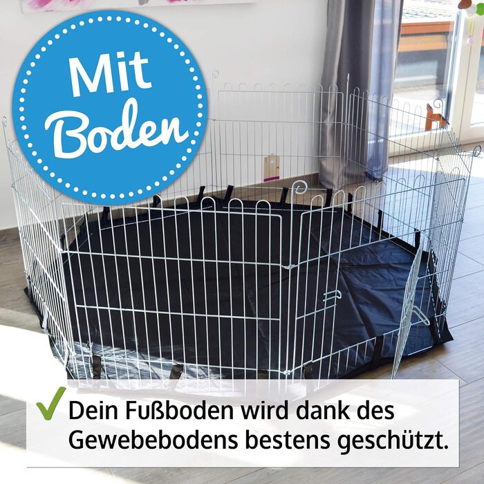 Вольєр Zooprinz Premium XXL для дрібних тварин та собак/цуценят - з сіткою, захистом від землі (2 моделі) - зимовий, 60 см