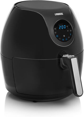 Princess XXL Air Fryer with 5.2L, Digital Touchscreen, 7 Programs, Oil-Free, 1700 W, Aerofryer 182050, Black REGULAR 5.2L