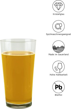 Набір з 6 склянок Sauerland GLAS Sarah 700ml та Claudia 300ml