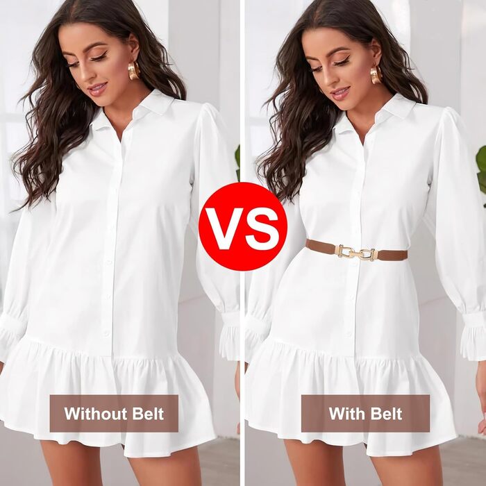 Жіночий еластичний ремінь JasGood Skinny з тонкою пряжкою. Кольори: чорний, коричневий, білий, бежевий. Довжина 70 см, підходить для талії 68-82 см.