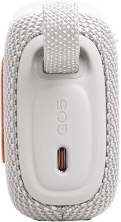 JBL Go 5 – Портативна Bluetooth колонка, біла: Водонепроникна, до 10 годин відтворення, потужний бас
