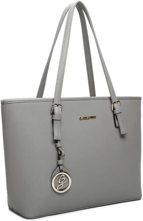 Сумка жіноча Gallantry Paris сіра - містка шопер для документів A4, плечова сумка, сумка для роботи та навчання