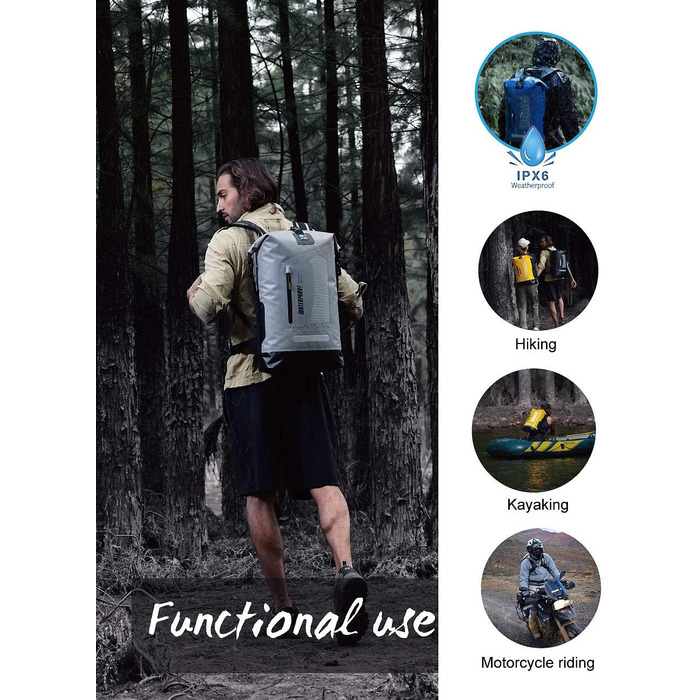 Водонепроникний рюкзак IDRYBAG Dry Bag 20/30/40 л для подорожей, плавання, каякінгу, чоловіків, туристичний гермомішок