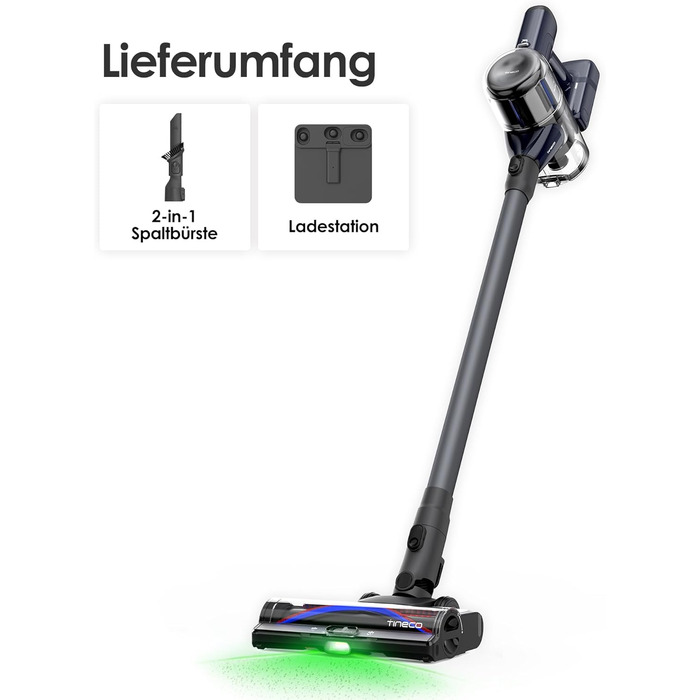 Бездротовий ручний пилосос Tineco Pure ONE S50: 150AW, до 65 хв роботи, LED, для твердих підлог