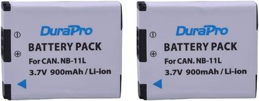 Два акумулятори DuraPro NB-11L + LCD-USB-зарядний пристрій для Canon PowerShot та ELPH/IXUS