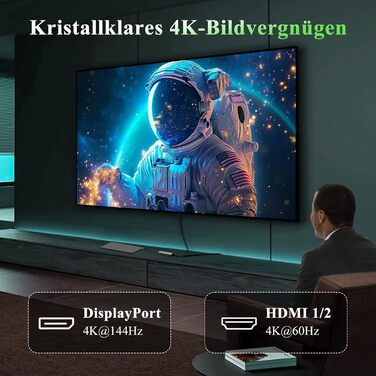 Док-станція Minthouz USB-C для HP, Lenovo, Dell: 12-в-1, 4xUSB, 8K@30Hz/4K@144Hz, 100W PD, Thunderbolt 3/4, 2.5G LAN, SD/TF, 3.5mm, для ноутбуків (Dual HDMI+DP)