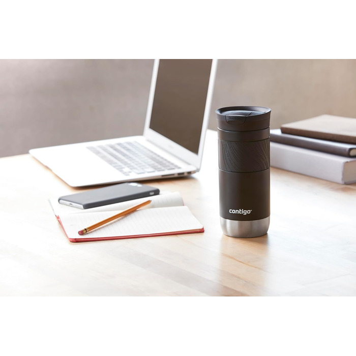 Contigo Byron Snapseal Stainless Steel Thermobecher - Leakproof Travel Coffee Mug, 590ml, BPA-Free