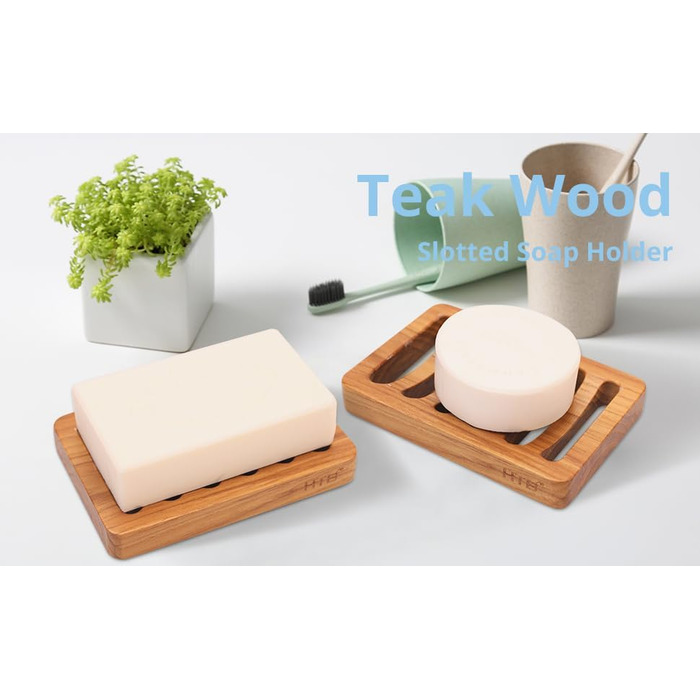 Дзеркальна миска для мила з текового дерева HTB, дизайн 