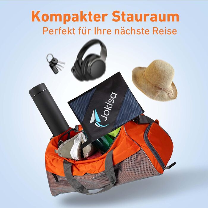 Набір з 2 рушників з мікрофібри (180x90см + 100x50см), швидковисихаючі, без піску, для пляжу, спорту, фітнесу, кемпінгу, темно-сірий - зелений (королівський синій - червоний)