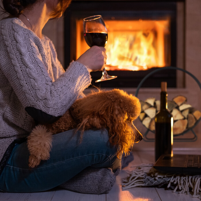 Relaxdays Кругла полиця з дровами