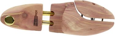 Sneakerprofi Shoe Stretcher made of Cedarwood, Genuine Wood for Women and Men with Double Spring, Optimal Fit and Ventilation, 1 Pair