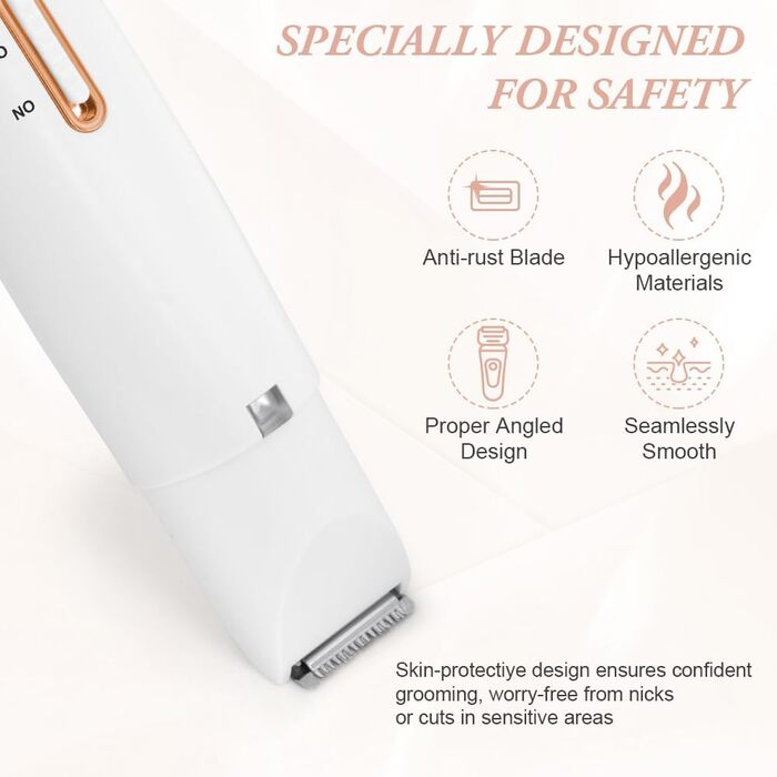 Електричний жіночий епілятор Rsierer Dmen 4-в-1 для тіла, обличчя, зони бікіні. Зніму волосся, відновить шкіру.