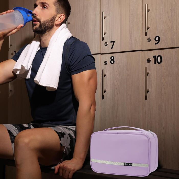 Зручна настінна сітка для туалетного паперу, водонепроникна, портативна, для чоловіків та жінок (L, світло-ліловий)