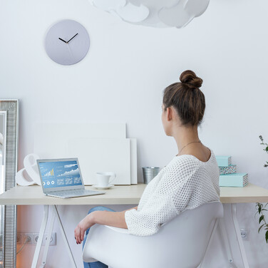 Relaxdays Gray Wall Clock without Numbers