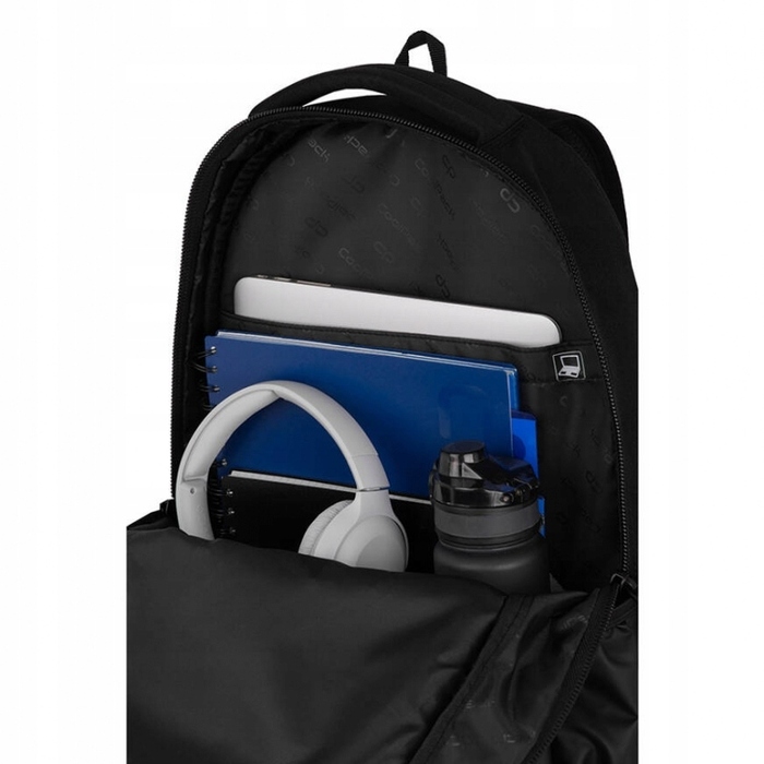 Великий місткий підлітковий шкільний рюкзак Soul Black CoolPack, чорний